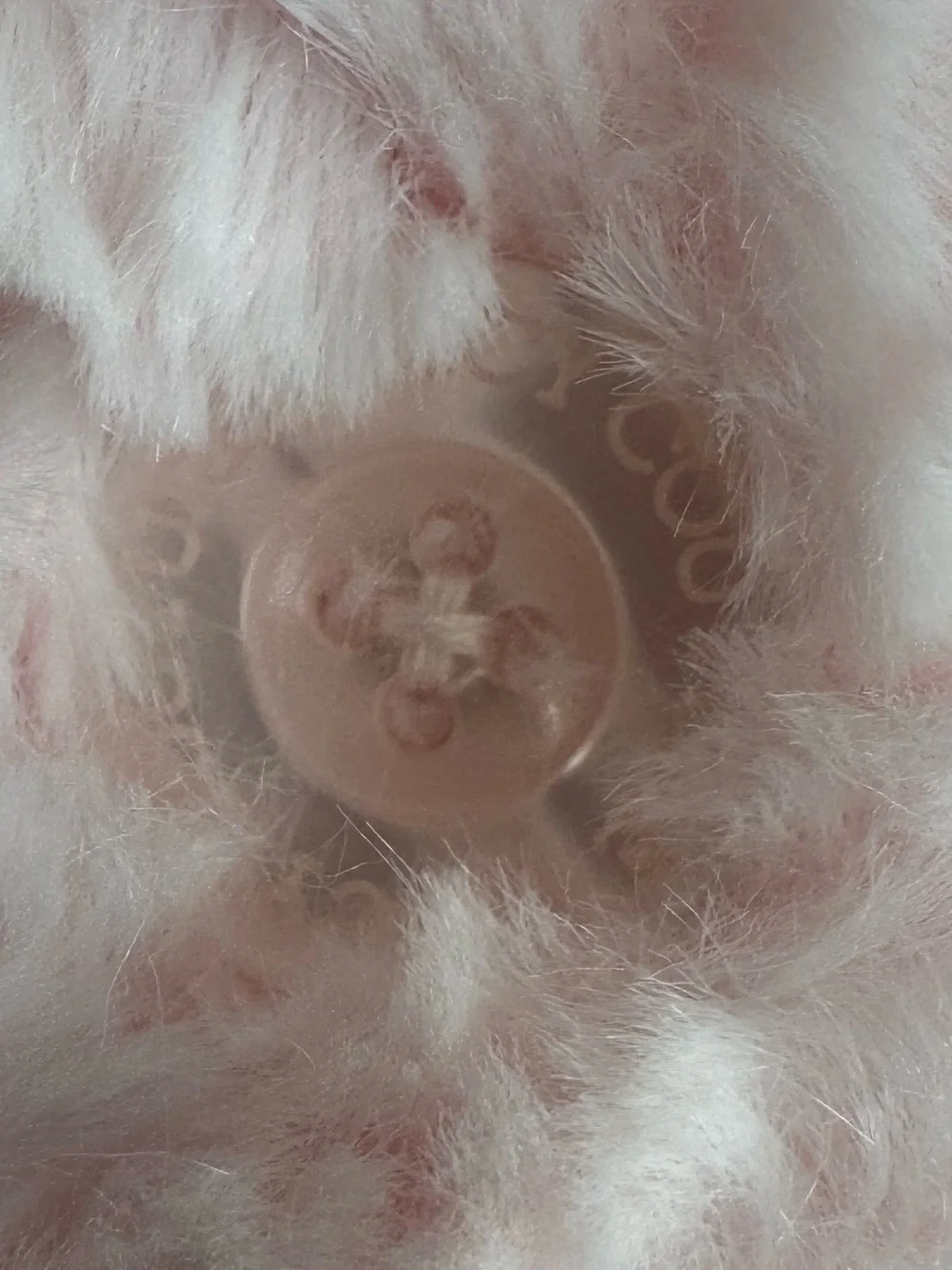 Juicy Couture Toddler Faux Fur Coat Pink Rosette Plush Glam Princess Jacket 3T